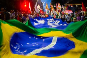 Photo with Brazilian Flag